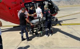 3 yaşındaki çocuk ambulans helikopterle Elazığ’a sevk edildi