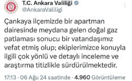 Ankara’da doğal gaz patlaması: Bir kişi hayatını kaybetti