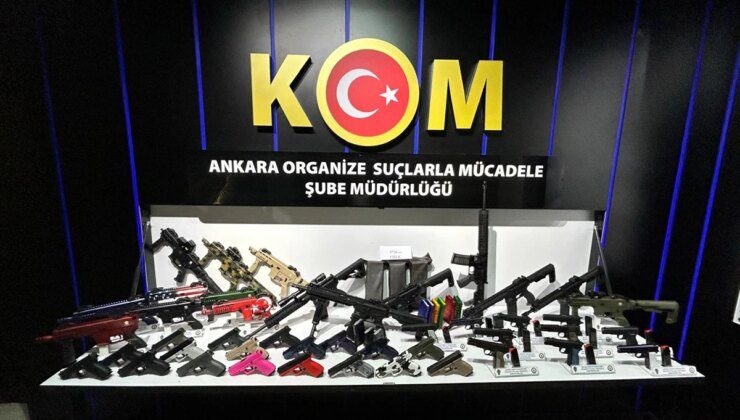 Ankara’da Kaçak Silah Operasyonu: 16 Otomatik Silah ve 28 Tabanca Ele Geçirildi