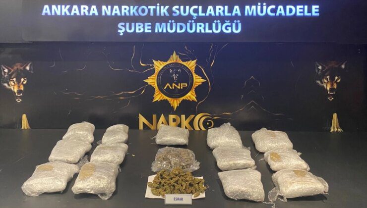 Ankara’da Uyuşturucu Operasyonunda 10 Kilo Esrar Ele Geçirildi