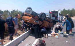 Burdur’da trafik kazası: 2 kişi yaralandı