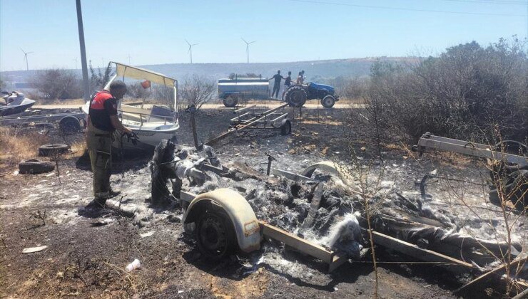 Çeşme’deki yangın havadan ve karadan kontrol altına alındı