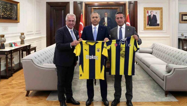 İçişleri Bakanı Ali Yerlikaya, Fenerbahçe Başkanı Ali Koç’u kabul etti