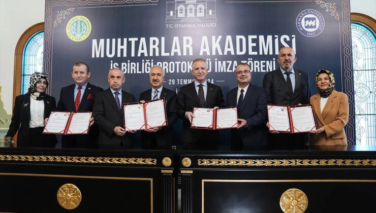 İstanbul Valiliği, Muhtarlar Akademisi için İstanbul Üniversitesi ve Marmara Üniversitesi ile işbirliği protokolü imzaladı