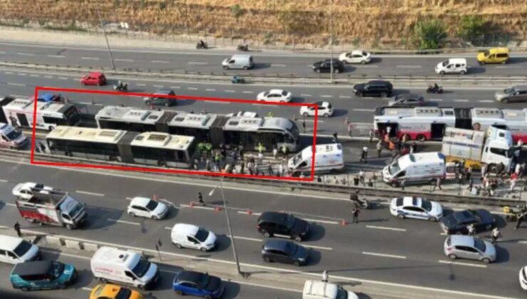 İstanbul’da 1 kişinin öldüğü, 35 kişinin yaralandığı metrobüs kazası kamerada