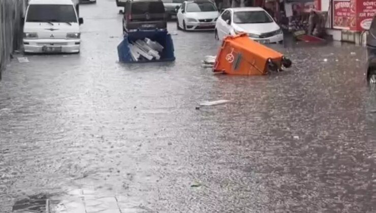 İstanbul’da Sağanak Yağış: Cadde ve Sokaklar Sular Altında