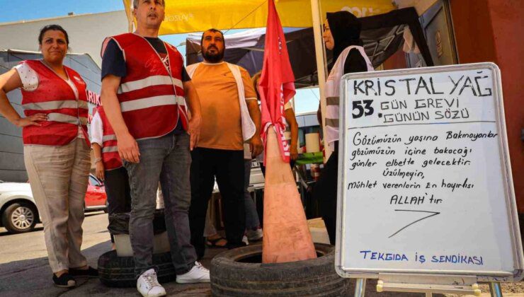 İzmir’deki Kristal Zeytinyağı Fabrikası’nda Grevde Fason Üretim Tespit Edildi