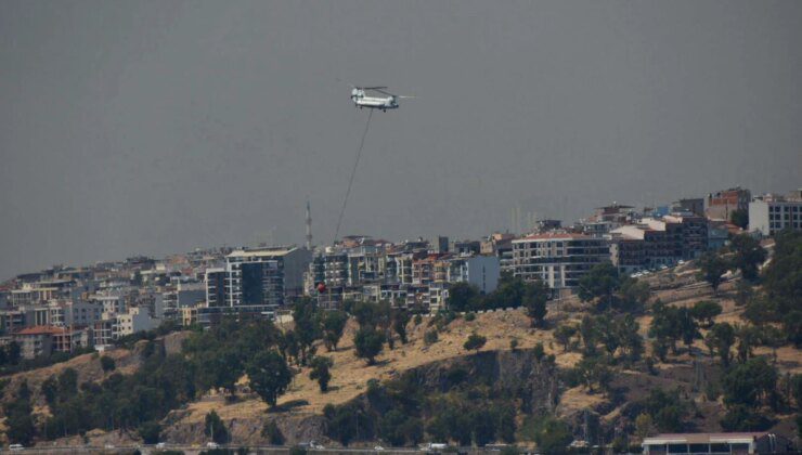 İzmir’deki Orman Yangınında Alevler Bayraklı İlçesine Ulaştı