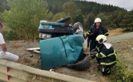 Kastamonu’da Otomobil Takla Attı: 2 Yaralı