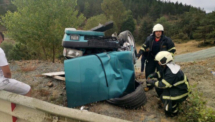 Kastamonu’da Otomobil Takla Attı: 2 Yaralı