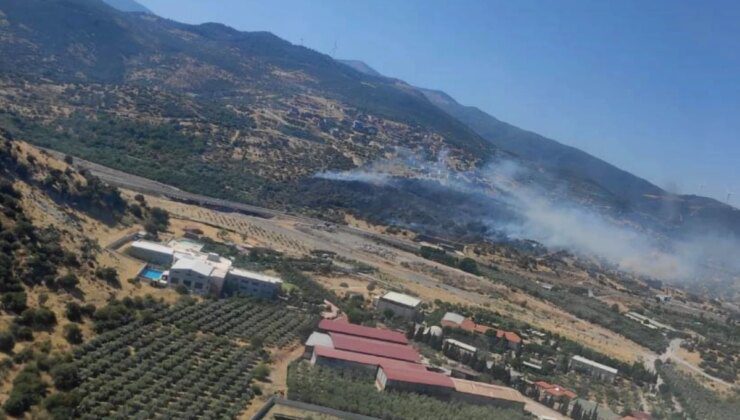 Menemen’de Makilik Bölgede Çıkan Yangın Kontrol Altına Alındı