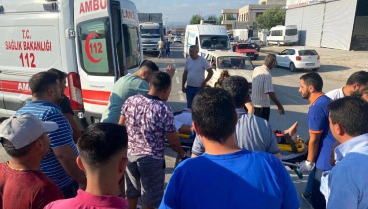 Osmaniye’de otomobil ile motosikletin çarpışması sonucu motosiklet sürücüsü yaralandı