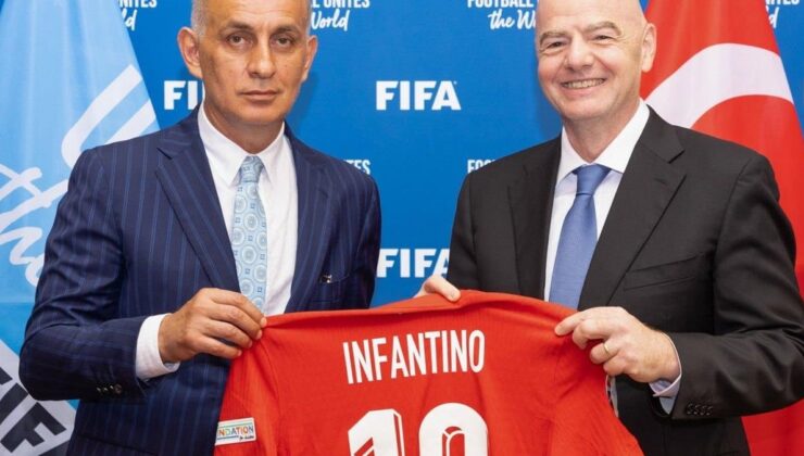 TFF Başkanı Hacıosmanoğlu, Paris’te FIFA Başkanı Infantino ile görüştü