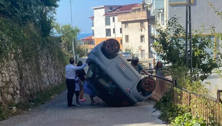 Zonguldak’ta elektrikli araç kaza yaptı, sürücü yaralandı