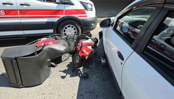 Zonguldak’ta otomobil-motosiklet çarpışması: Motosiklet sürücüsü yaralandı