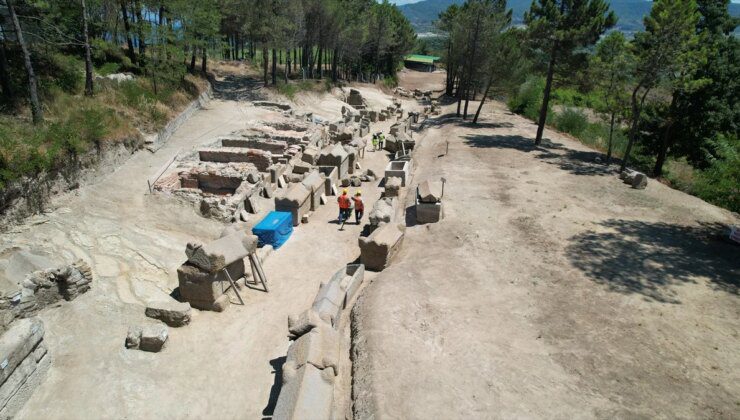 Zonguldak’taki Tios Antik Kenti’nde Roma dönemine ait nekropol alanı bulundu