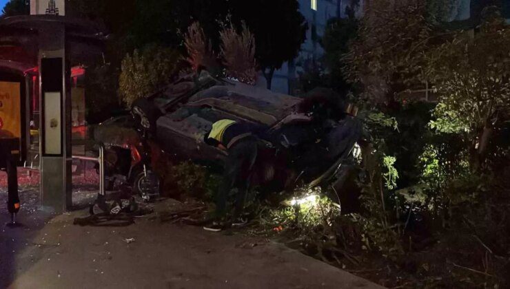 Bakırköy’de Otomobil Takla Attı: 1 Yaralı