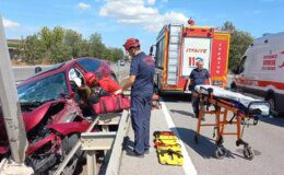 Balıkesir’de kaza: 1 ölü, 2 yaralı