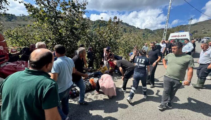 Düzce’de Mevsimlik Tarım İşçilerini Taşıyan Minibüs Devrildi: 24 Yaralı