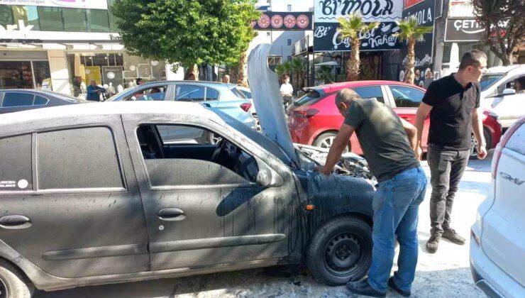 Düzce’de Seyir Halindeki Otomobilde Yangın Çıktı