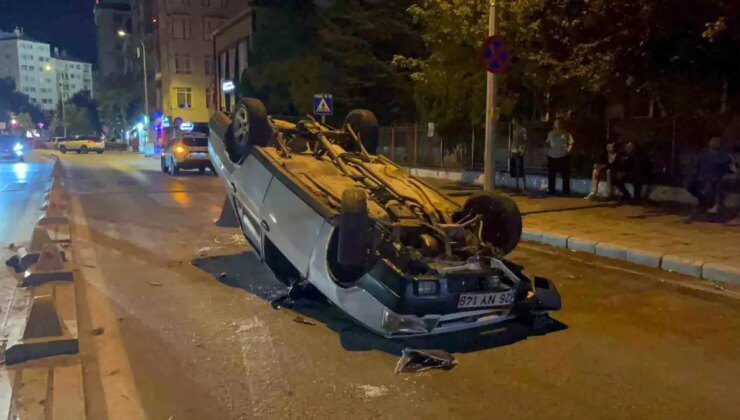 Eskişehir’de Kontrolden Çıkan Otomobil Takla Attı: Koca ve Karı Yaralandı