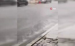 İstanbul’da sağanak yağış etkili oldu, yollar göle döndü