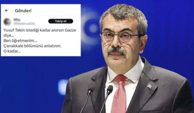 ‘İstediği kadar anırsın’ dedi sonra özür diledi! Tekin, o mesaja bakın ne cevap verdi