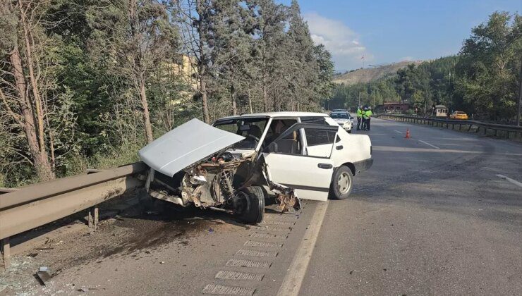 Karabük’te bariyere çarpan otomobilde 1 kişi yaralandı