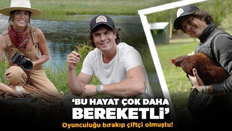 Oyunculuğu bırakıp çiftçi olmuştu! Ian Somerhalder’den açıklamalar