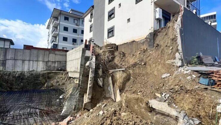 Seferihisar’da İstinat Duvarı Çöktü; Bina Tahliye Edildi