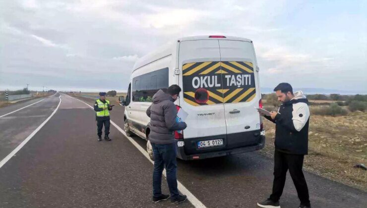 Ağrı’da Okul Servis Araçlarına Yoğun Denetim