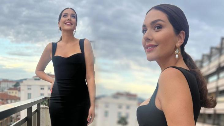 Bergüzar Korel’in Cannes tarzı! Siyah elbisesi oldukça beğenildi