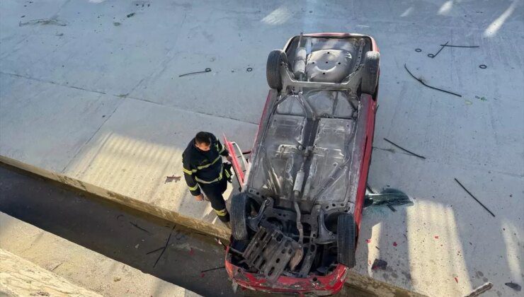 Burdur’da Otomobil Çay Yatağına Düştü: Sürücü Yaralandı