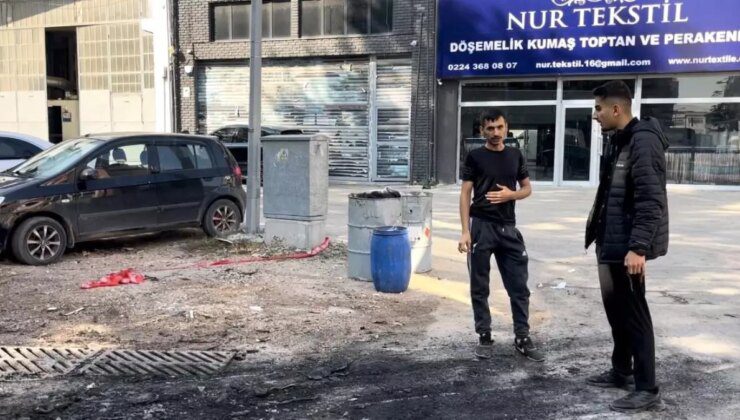 Bursa’da Lüks Elektrikli Araç Alev Aldı