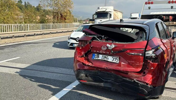 Düzce’de Zincirleme Trafik Kazası: 4 Yaralı