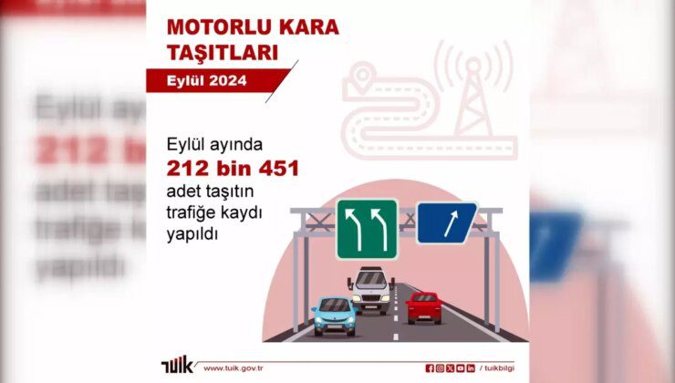 Eylül Ayında Türkiye’de Trafiğe Kaydı Yapılan Taşıt Sayısı Artış Gösterdi