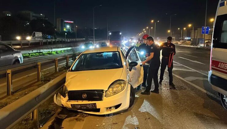 Gebze’de Otomobil Kazası: 2 Yaralı