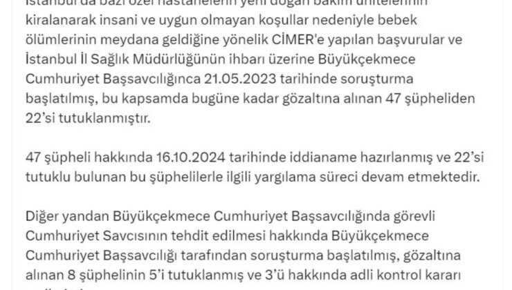 İstanbul’da Yenidoğan Çetesi Operasyonunda 22 Tutuklama