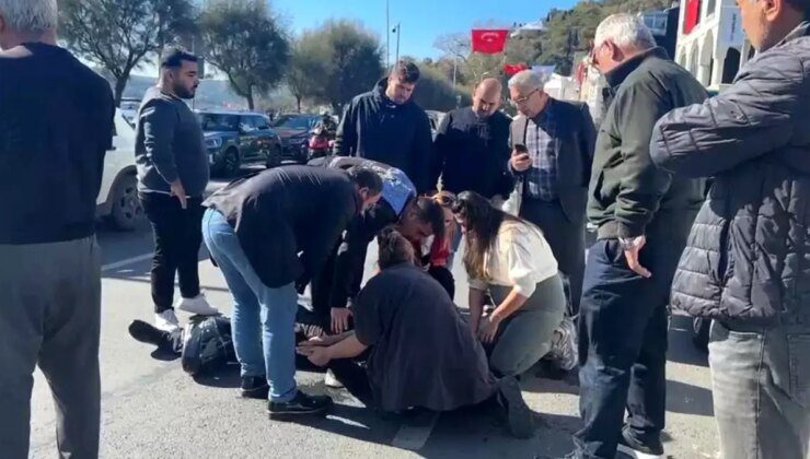 Sarıyer’de motosikletli zabıta kaza geçirdi