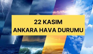 22 Kasım Ankara hava durumu | Ankara’da hava nasıl olacak, kar yağacak mı? Ankara günlük ve 5 günlük hava durumu tahmini!