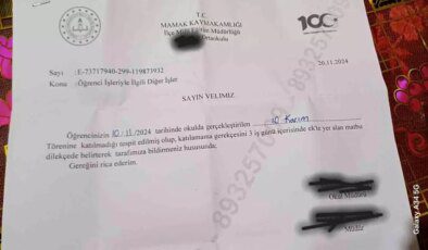 Ankara’da Okulda 10 Kasım Anma Törenine Katılmayan Öğrenciye Ceza İddiası