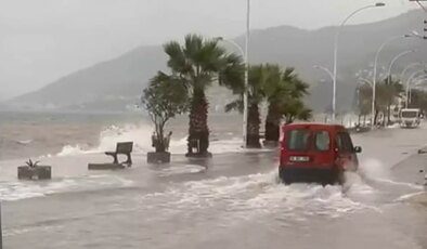 Bursa’da denizle kara birleşti