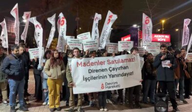 Çayırhan Madencilerine Destek Eylemi: Madenler Satılamaz!