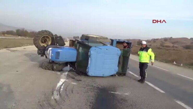 Çorum’da İşçi Servisi ile Traktör Çarpıştı: 16 Yaralı