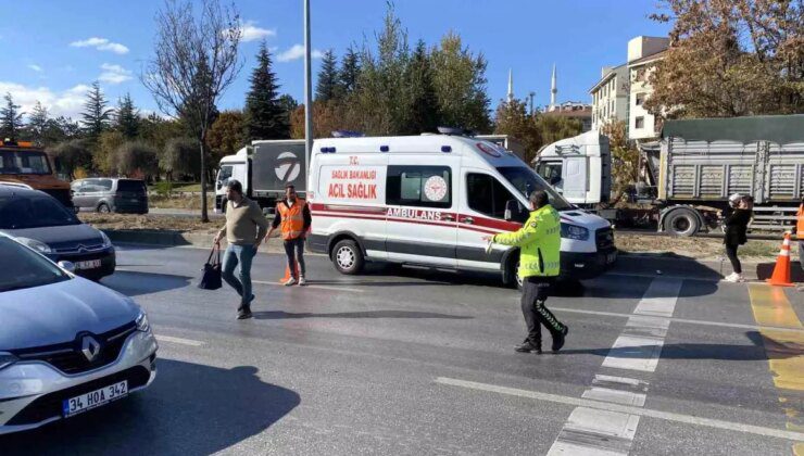 Eskişehir-Ankara Karayolunda Kadın Yaya Yaralandı