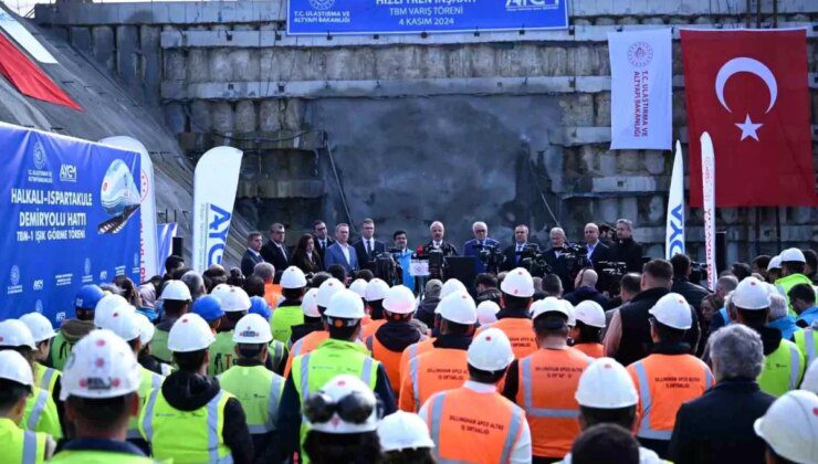 Halkalı-Kapıkule Hızlı Tren Hattı’nın TBM-1 Tüneli Işık Gördü