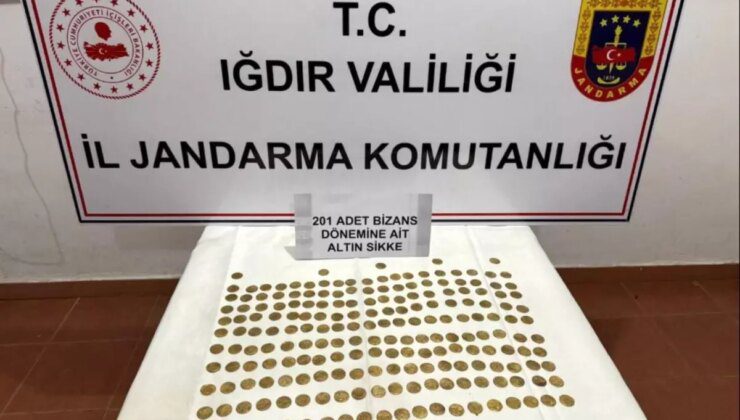 Iğdır’da Tarihi Eser Kaçakçılığı Operasyonu: 201 Altın Sikke Ele Geçirildi