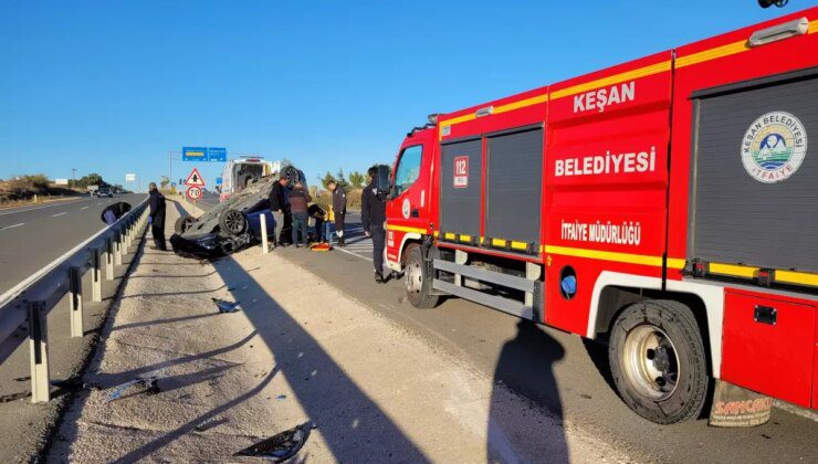 Keşan’da Trafik Kazası: Bir Yaralı