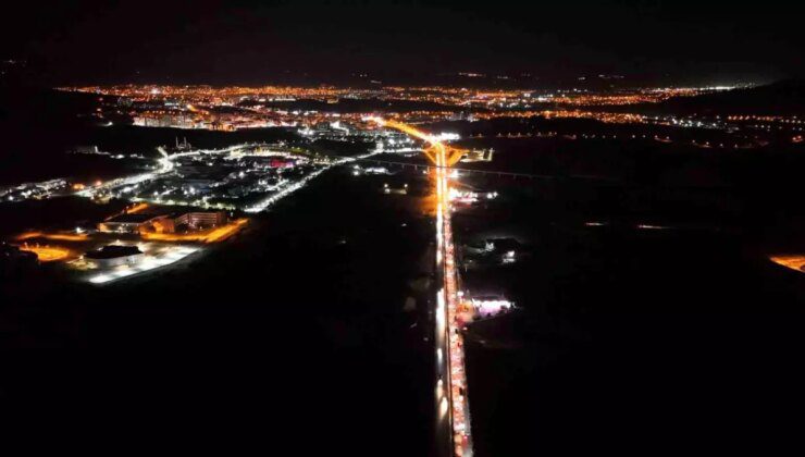 Kırıkkale’de Ara Tatil Trafiği Hava Görüntüleriyle Kamerada