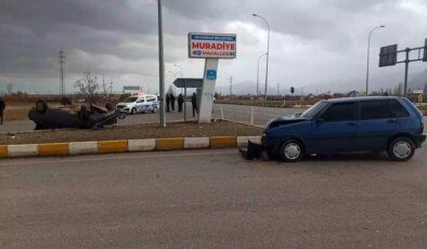 Konya’da İki Otomobil Çarpıştı: 1 Yaralı